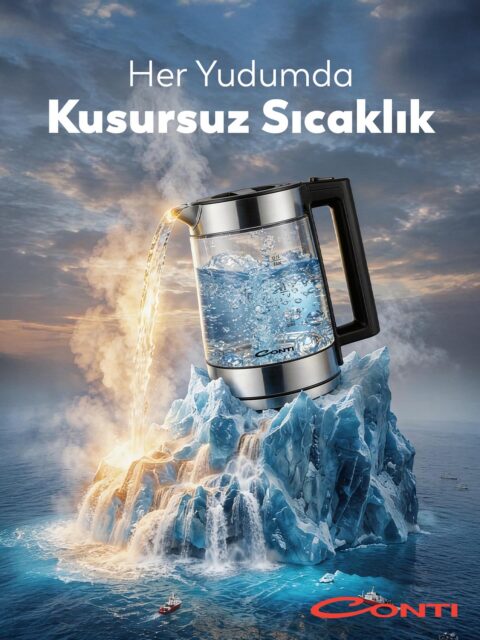 Küçük bir ısı, büyük bir dönüşüm. 💧⚡
Conti CK-252 Excellent Kettle ile su saniyeler içinde kaynıyor, günün her anı tam hazır. Gücü küçük, etkisi büyük bir dokunuş mutfağınızda sizi bekliyor.
#Conti #ContiHepSeninle