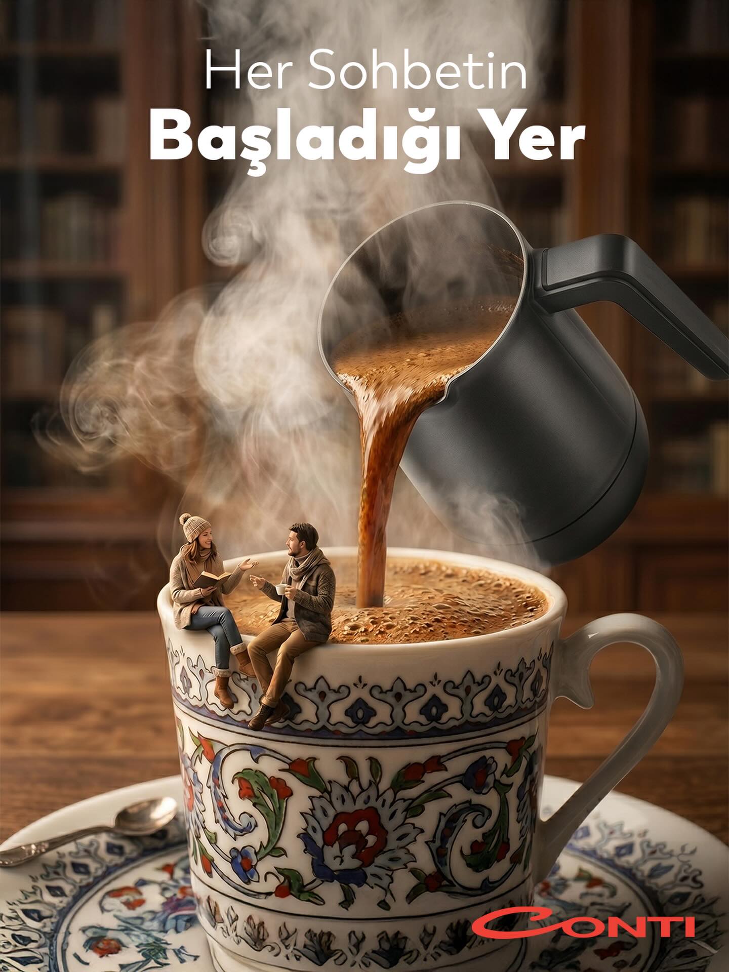 En derin sohbetler, en güzel anlar… hep bir fincan Türk kahvesinin etrafında başlar. ☕💬
Conti CKM-100 Kahveci Kahve Makinesi ile kahveniz tam kıvamında, sohbetleriniz ise hiç bitmez. Sevdiklerinizle vakit geçirmenin tam zamanı.
#Conti #ContiHepSeninle