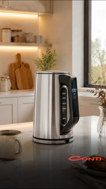Suyun sıcaklığı da kontrolü de senin elinde. ☕️
Conti CK-400 Digipot Kettle, dijital göstergesi ve sıcaklık kontrolüyle çaydan kahveye farklı sıcak içecekleri hazırlarken ihtiyacın olan su sıcaklığını kolayca takip etmene yardımcı olur. 
Geniş kapasitesiyle de günün her anında mutfağın pratik yardımcılarından biri olur.
Sıcak içecek keyfini teknolojiyle buluştur. ✨
#Conti #ContiHepSeninle #Kettle #MutfaktaConti
