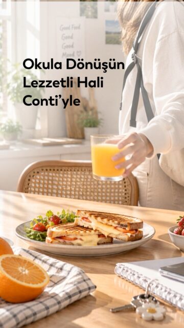 Okula dönüş sabahları biraz telaşlı, biraz da lezzetli. 🎒🥪🍊
Conti tost makinesiyle sıcacık tostlar, narenciye sıkacağıyla taptaze başlangıçlar hazır. Yeni dönemin sabahlarına Conti eşlik etsin.
#Conti #BackToSchool #OkulaDönüş
