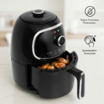 Kızartma Fonksiyonu Conti-CDF 451 Prime Airfryer Yağsız Fritöz Siyah