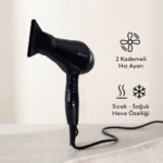 Conti CHD-125 Karayel Saç Kurutma Mak. Siyah Gümüş - Görsel 3