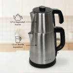 Conti CTM-125 Tealine Çelik Çaycı İnox - Görsel 4