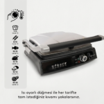 Conti CG-320 Bestost 2000 Watt Izgara ve Tost Makinesi İnox - Görsel 5