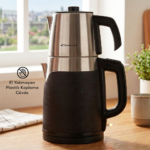 Conti CTM-130 Dempro Cover Çelik Çaycı İnox - Görsel 2