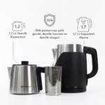 Conti CTM-130 Dempro Cover Çelik Çaycı İnox - Görsel 5