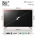 Conti 86inç 4K Ultra HD Televizyon Boyutu