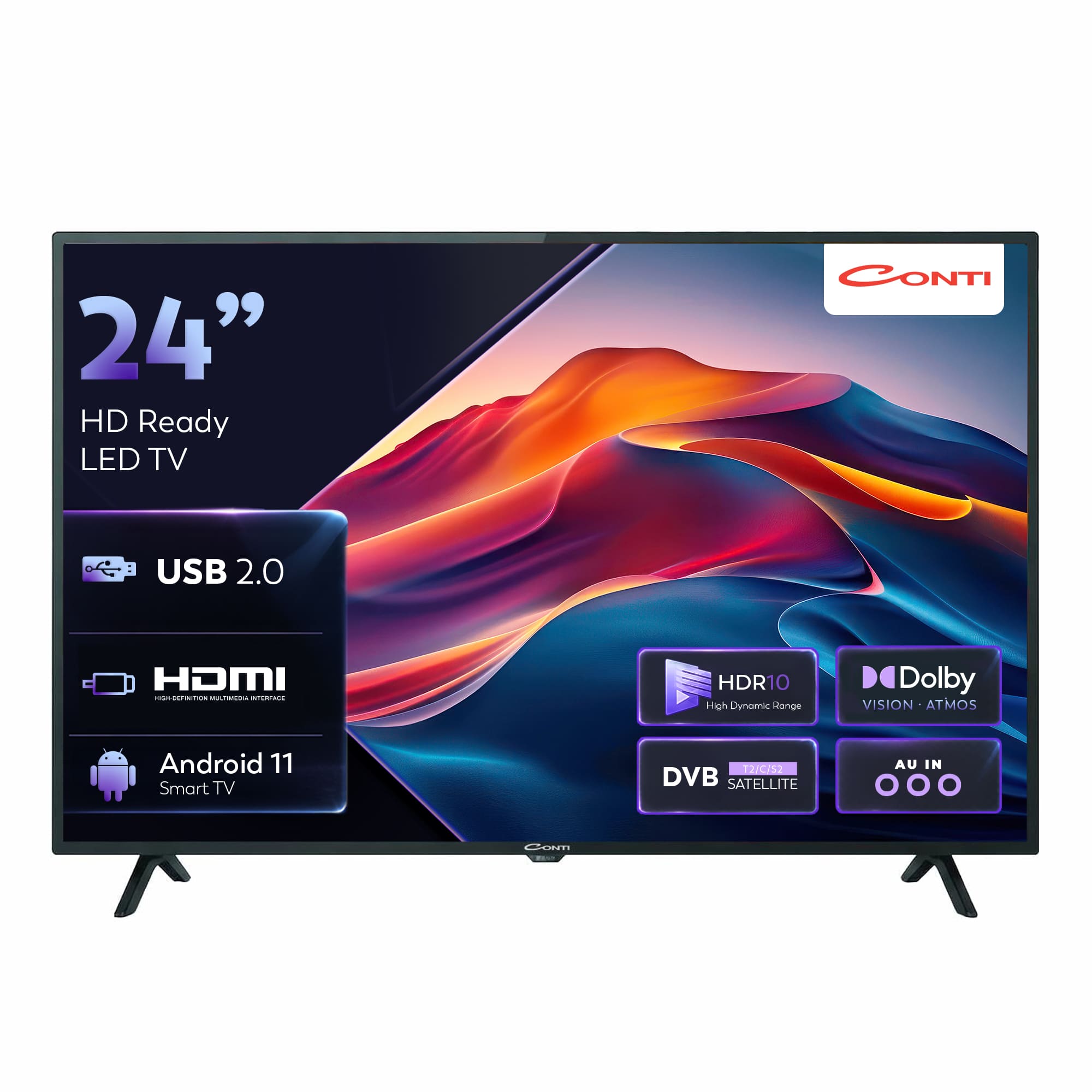 CT24LE300H-24-İnç-(61-Ekran)-HD-Ready-LED-TV-RV2 Conti CT24LE300H 24" HD Tv - Görsel 1