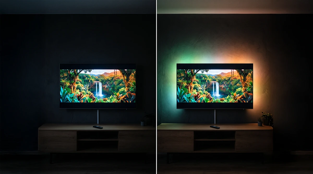 Ambilight Teknolojisi Nedir_ TV Arkası Aydınlatma İzleme Keyfini Nasıl Artırır